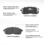 Front & Rear Disc Ceramic Brake Pads for 2002-2012 Nissan Altima 2011-2017 Juke - Image 3