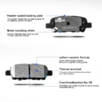 Front & Rear Disc Ceramic Brake Pads for 2002-2012 Nissan Altima 2011-2017 Juke - Image 4