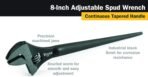 TITAN 8" ADJUSTABLE SPUD WRENCH - Image 2