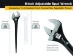 TITAN 8" ADJUSTABLE SPUD WRENCH - Image 5