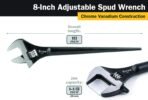 TITAN 8" ADJUSTABLE SPUD WRENCH - Image 4