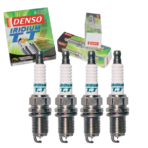 4 pc DENSO Iridium TT Spark Plugs compatible with Honda Accord 2.2L 2.3L L4 1990-2002