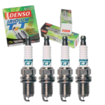 4 pc DENSO Iridium TT Spark Plugs compatible with Honda Accord 2.2L 2.3L L4 1990-2002
