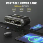 AVAPOW Jump Starter with Air Compressor, 2000A Portable Car Battery Jumper Starter with 150PSI Tire Inflator, 12V Jump Box Battery Pack - Image 2