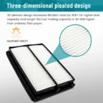 YXPCARS 3PCS Cabin Air Filter for Chevy Cruze 16-19 Equinox Impala GMC Buick, New Activated Carbon Cabin Air Filter Replacement (CF11966) - Image 7