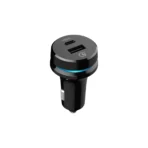 Auto Drive Quick Charge 3.0 Car Charger with Blue and Red Pulsing Light, 36W Charging Ports - Image 4