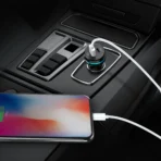 Auto Drive Quick Charge 3.0 Car Charger with Blue and Red Pulsing Light, 36W Charging Ports - Image 7