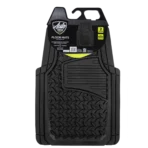 Auto Drive 2PC Rubber Floor Mats Diamond Plate Black- Universal Fit for Cars, Trucks,AD071714B - Image 8