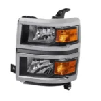 MOSTPLUS Pair Black Housing Clear Lens Headlights Headlamps for 2014-2015 Silverado 1500 - Image 5